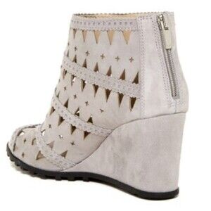 Via Spiga Latanya Suede Wedge Bootie Soft Grey 8